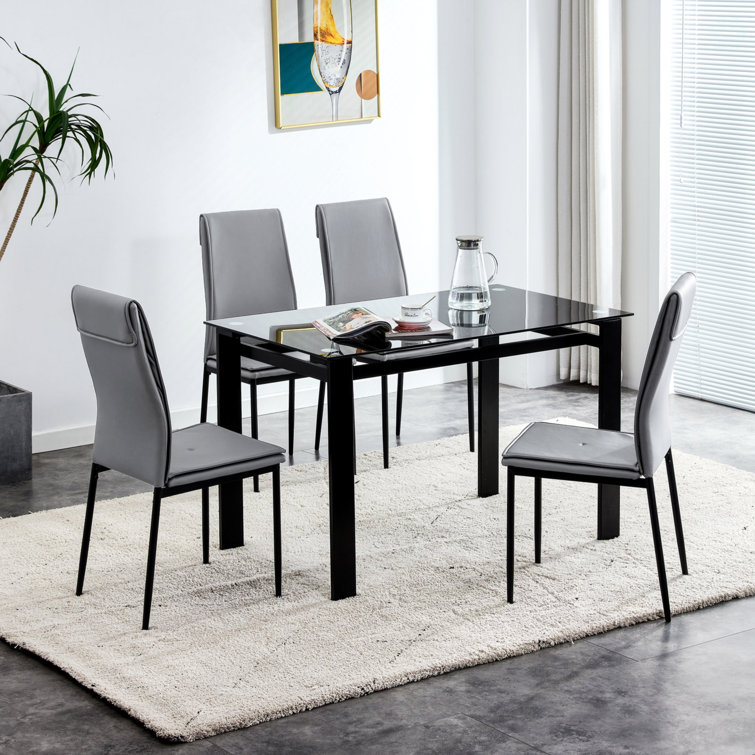 Modern kitchen chairs set of online 4